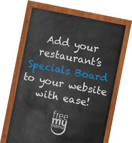 Add your restaurant's Specials Board to your existing website with ease!